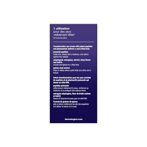 Dermalogica Phyto Nature adaptogens lifting action visible around the eye area.
