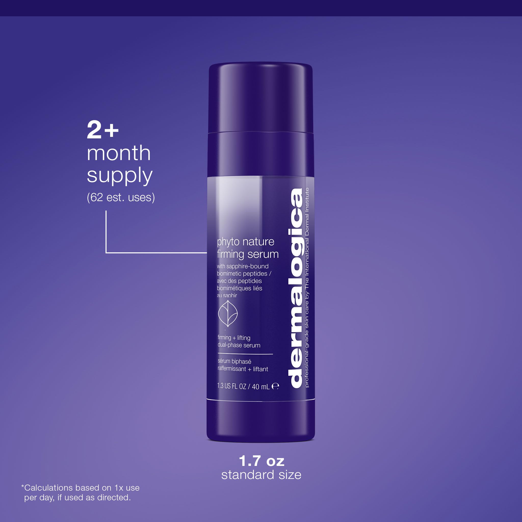 Dermalogica Phyto-Nature Serum packaging emphasizes premium professional-grade formula.