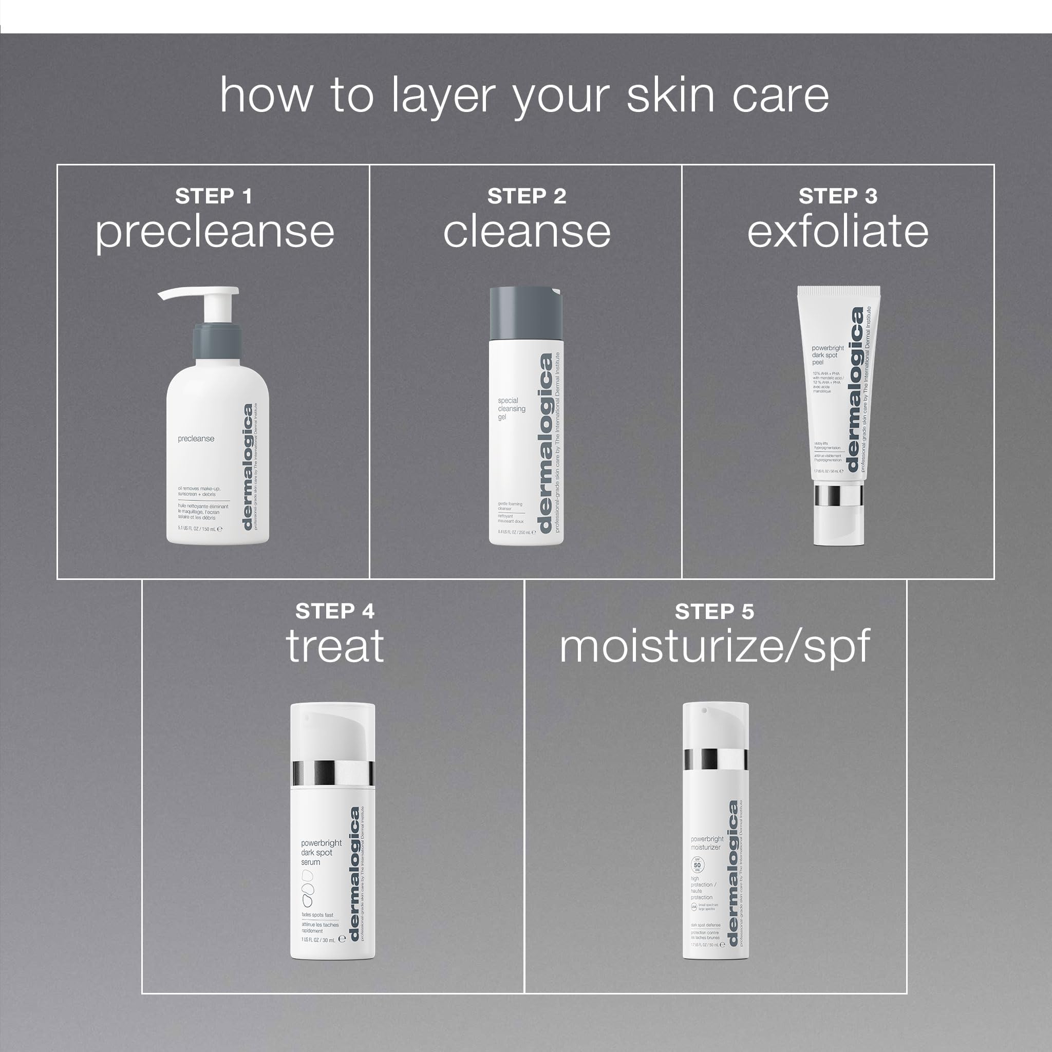 Dermalogica PowerBright Moisturizer SPF50 swatch showing lightweight texture.