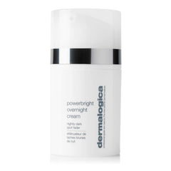 Dermalogica PowerBright Overnight Cream bottle for nighttime radiance and hydration.