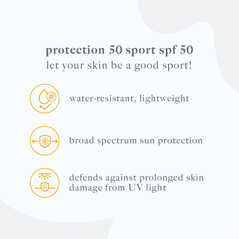 Dermalogica Protection 50 Sport SPF50 lightweight formula absorbs quickly during workouts