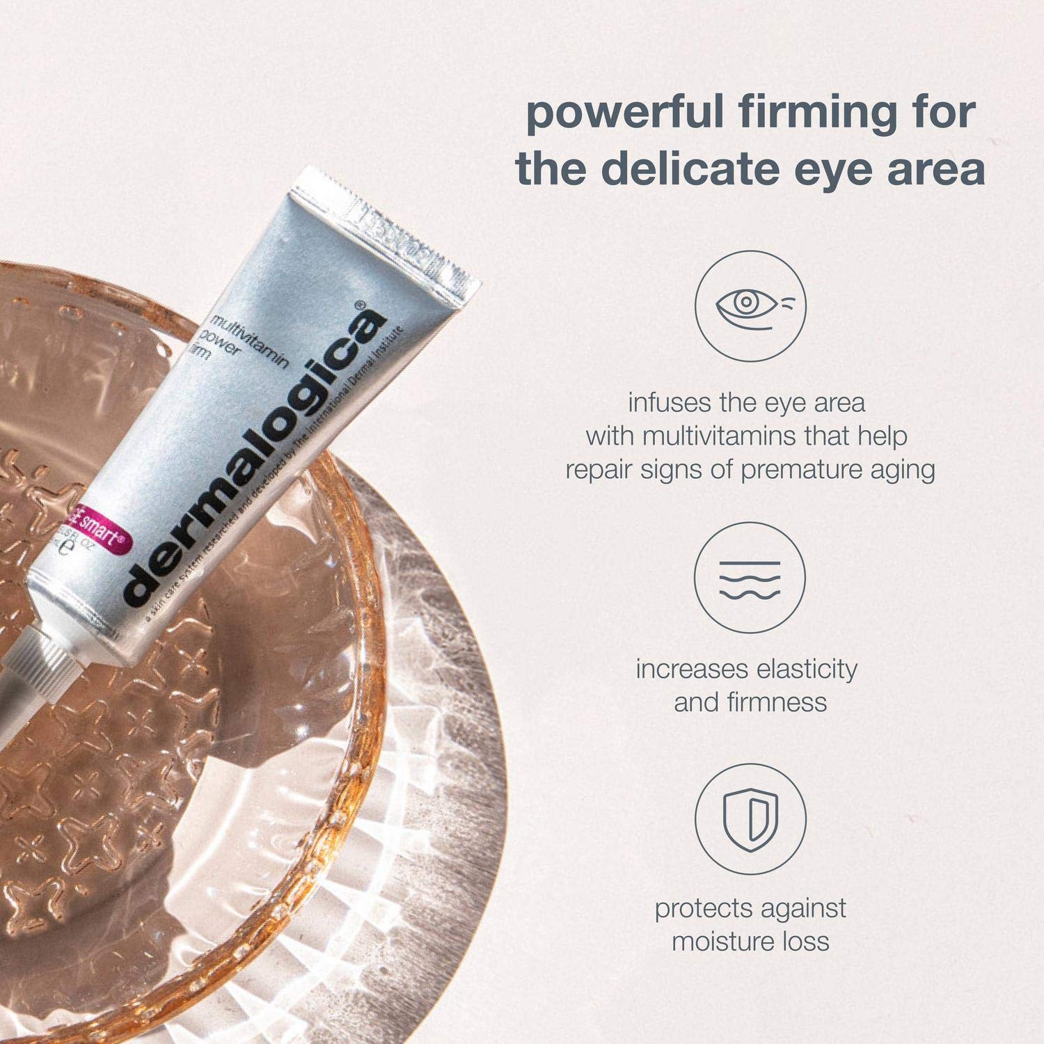 Dermalogica silicone-based formula close-up implying a lightweight protective barrier.