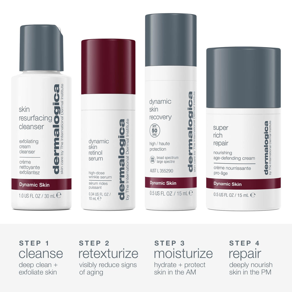 Dermalogica Skin Aging Solutions Kit repair cream tube delivering deep hydration and barrier support.