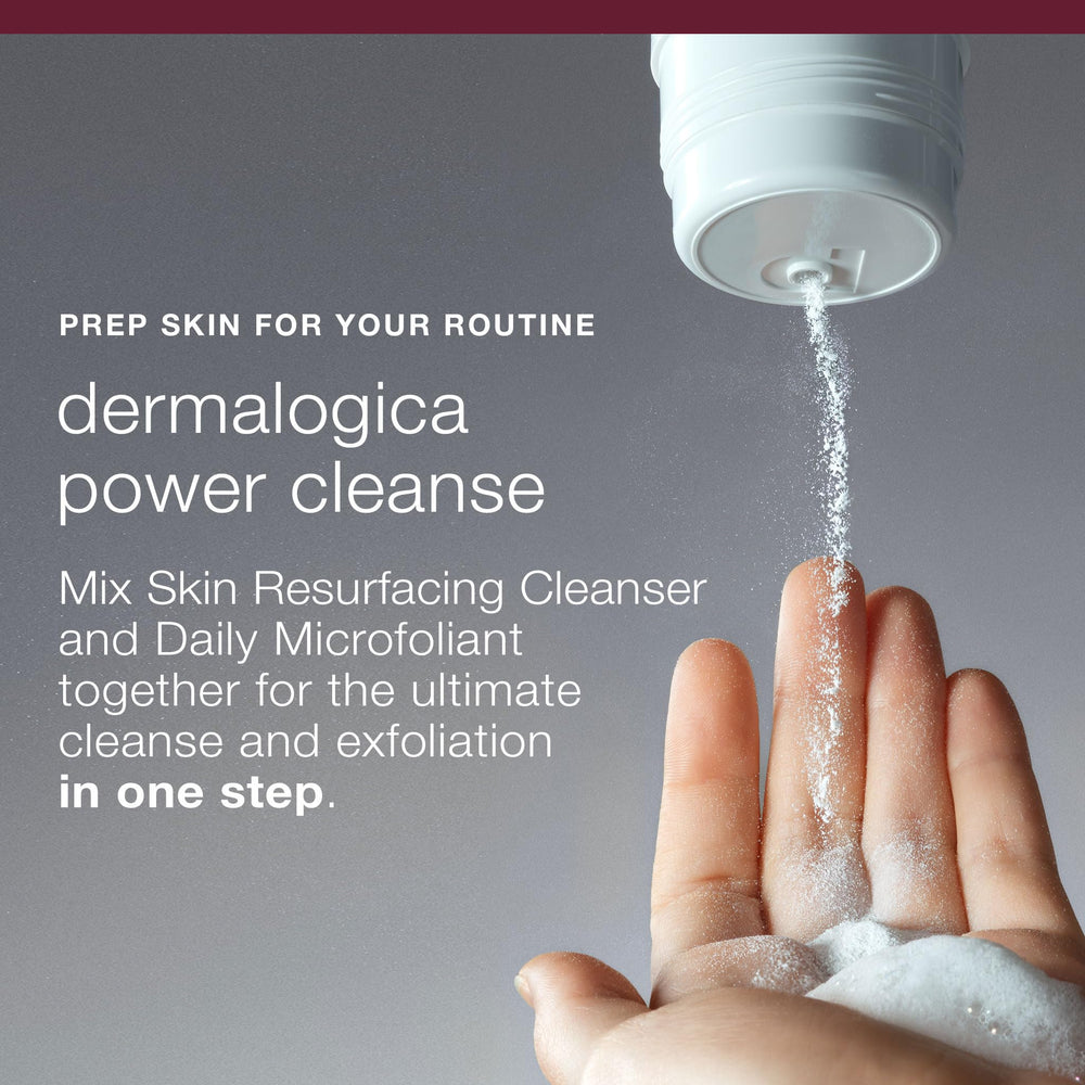 Dermalogica Skin Resurfacing Cleanser foaming lather demonstrates gentle exfoliation action