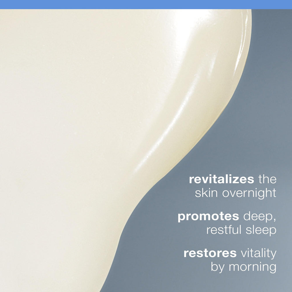 Dermalogica Sound Sleep Cocoon face application demonstrates easy nightly skincare routine.