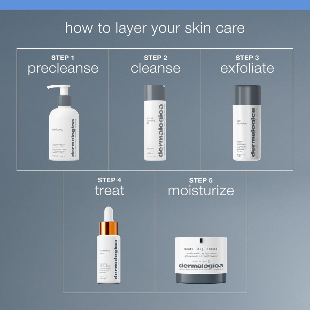 Dermalogica Sound Sleep Cocoon soothing skin after application.