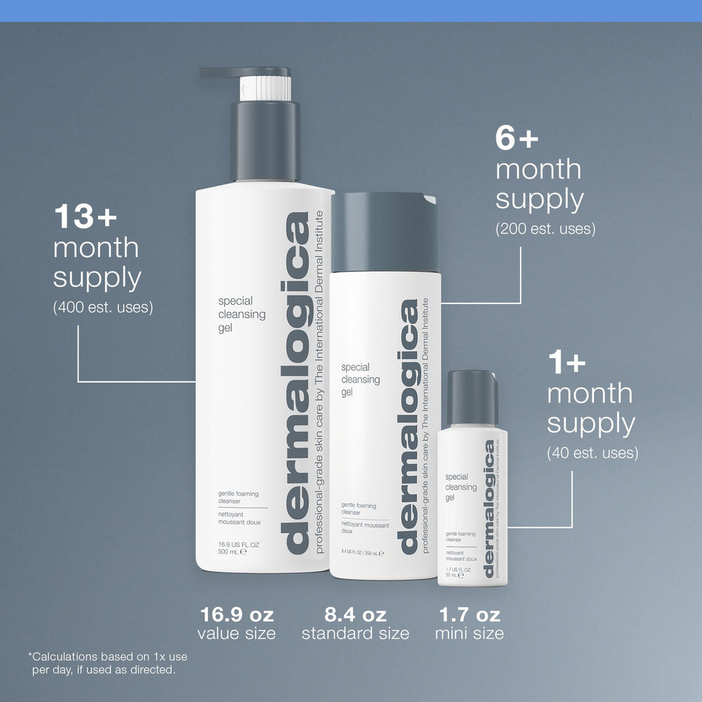 Dermalogica Special Cleansing Gel face-wash-application shows simple lather massage