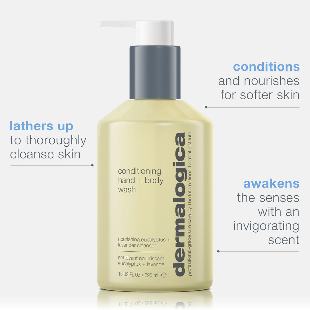Dermalogica tea-tree oil eucalyptus aroma evokes spa-like shower experience