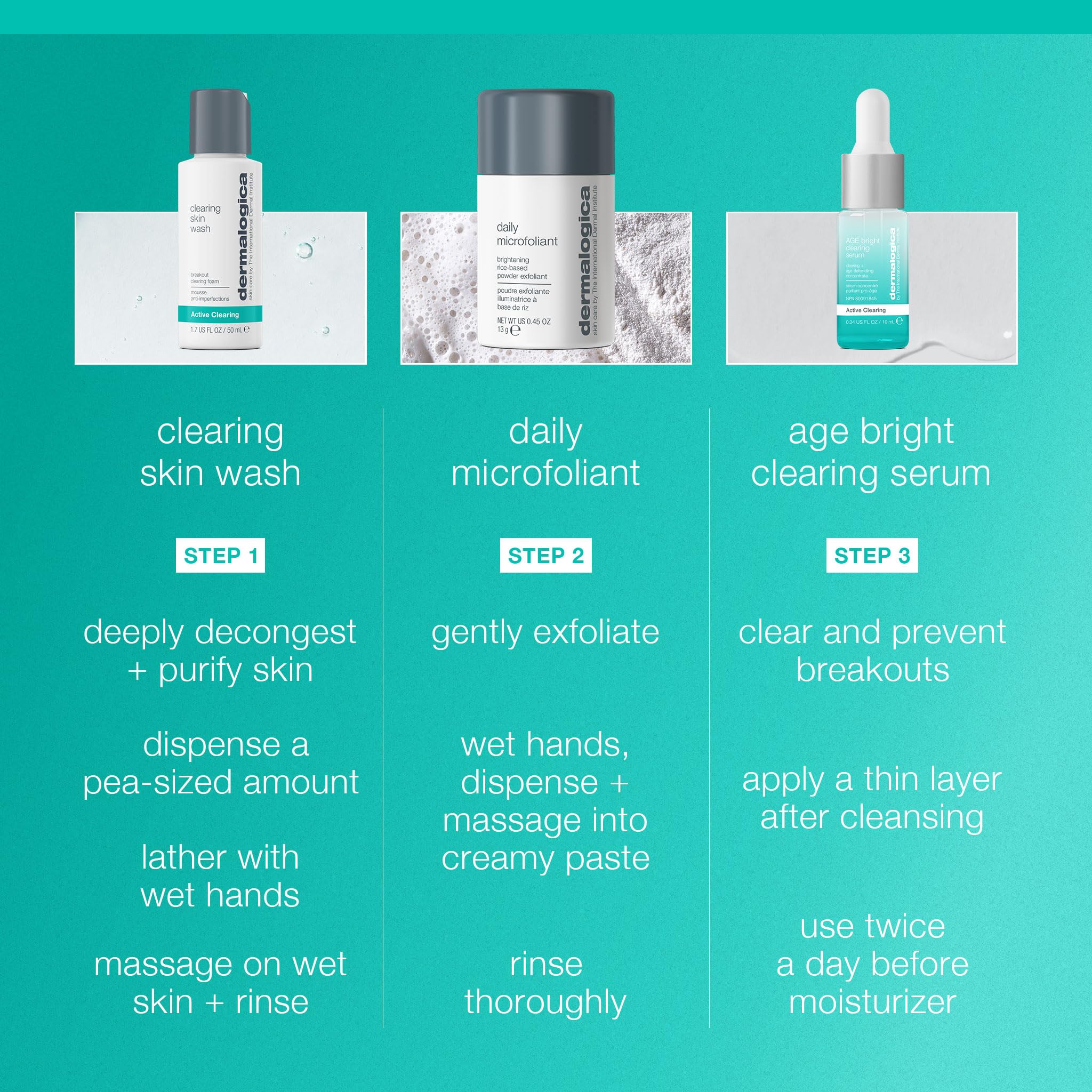 Dermalogica travel-size kit displayed for a portable skincare routine