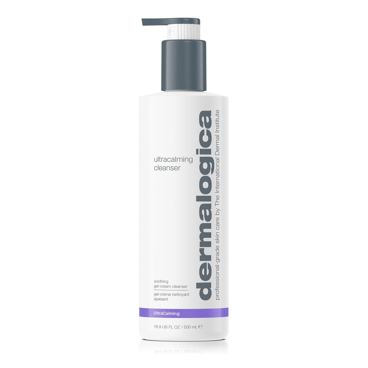 Dermalogica Ultracalming Cleanser across the face and eyes calms sensitive skin during cleansing