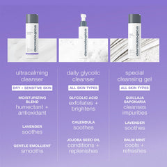 Dermalogica Ultracalming Cleanser pump dispenser enables controlled, gentle cleansing