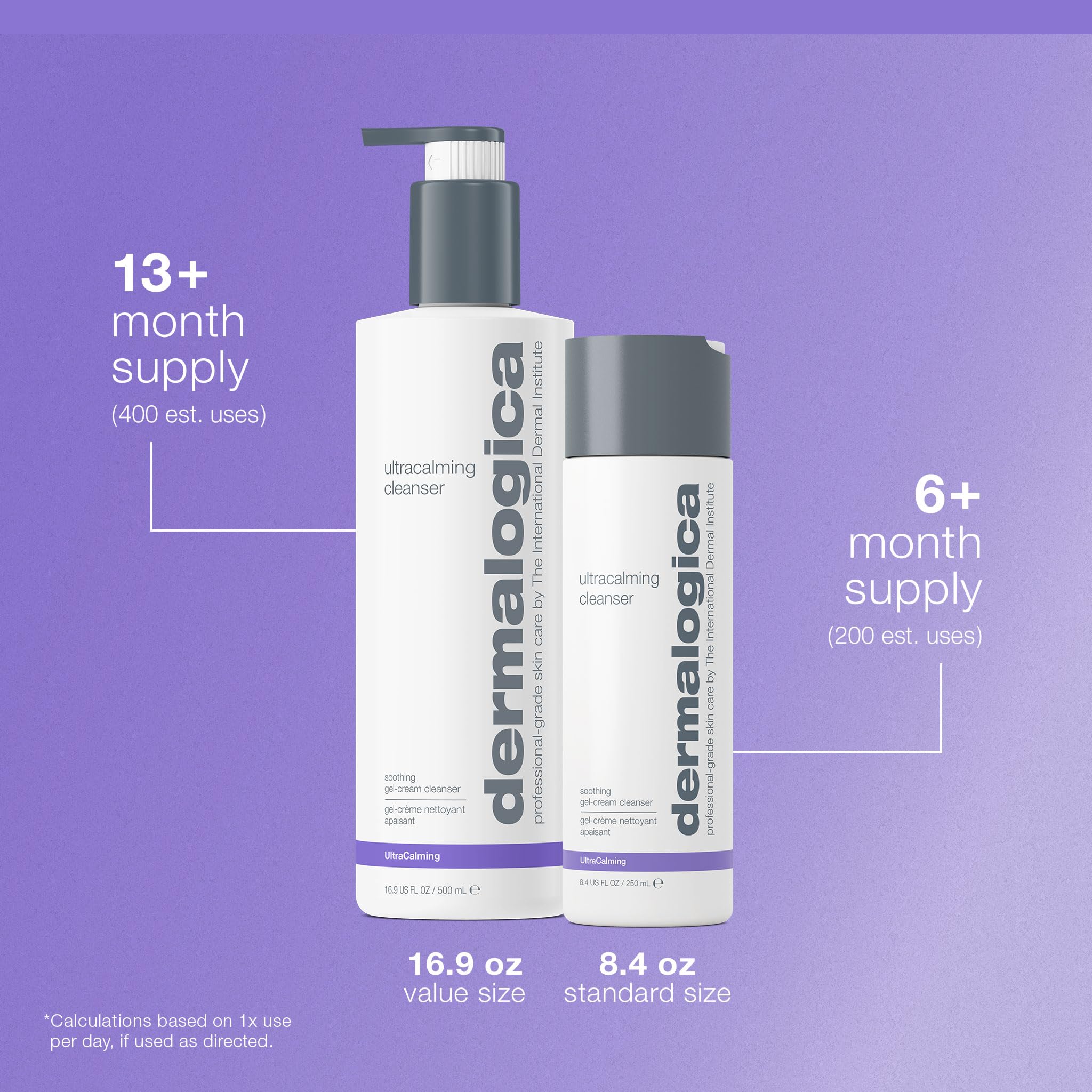 Dermalogica Ultracalming Cleanser wipes off softly with tissue for quick cleanse