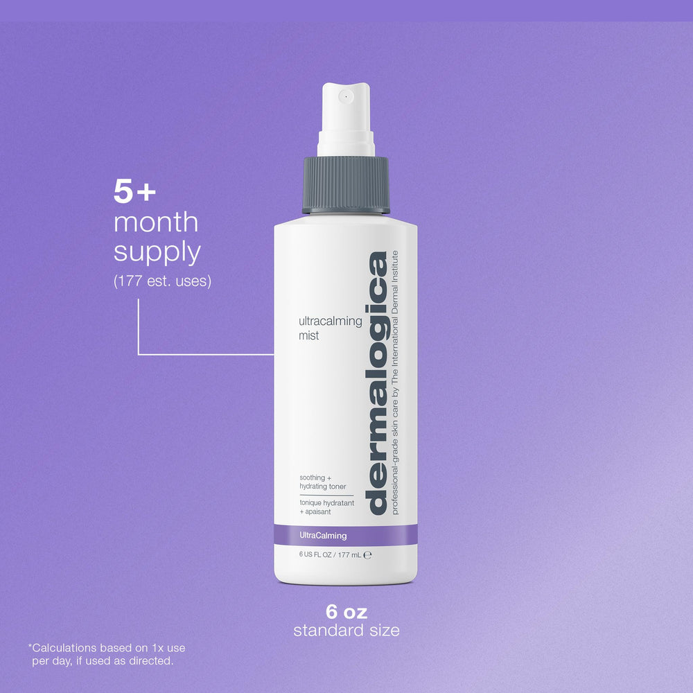Dermalogica Ultracalming Mist oat complex emphasizes calming botanicals