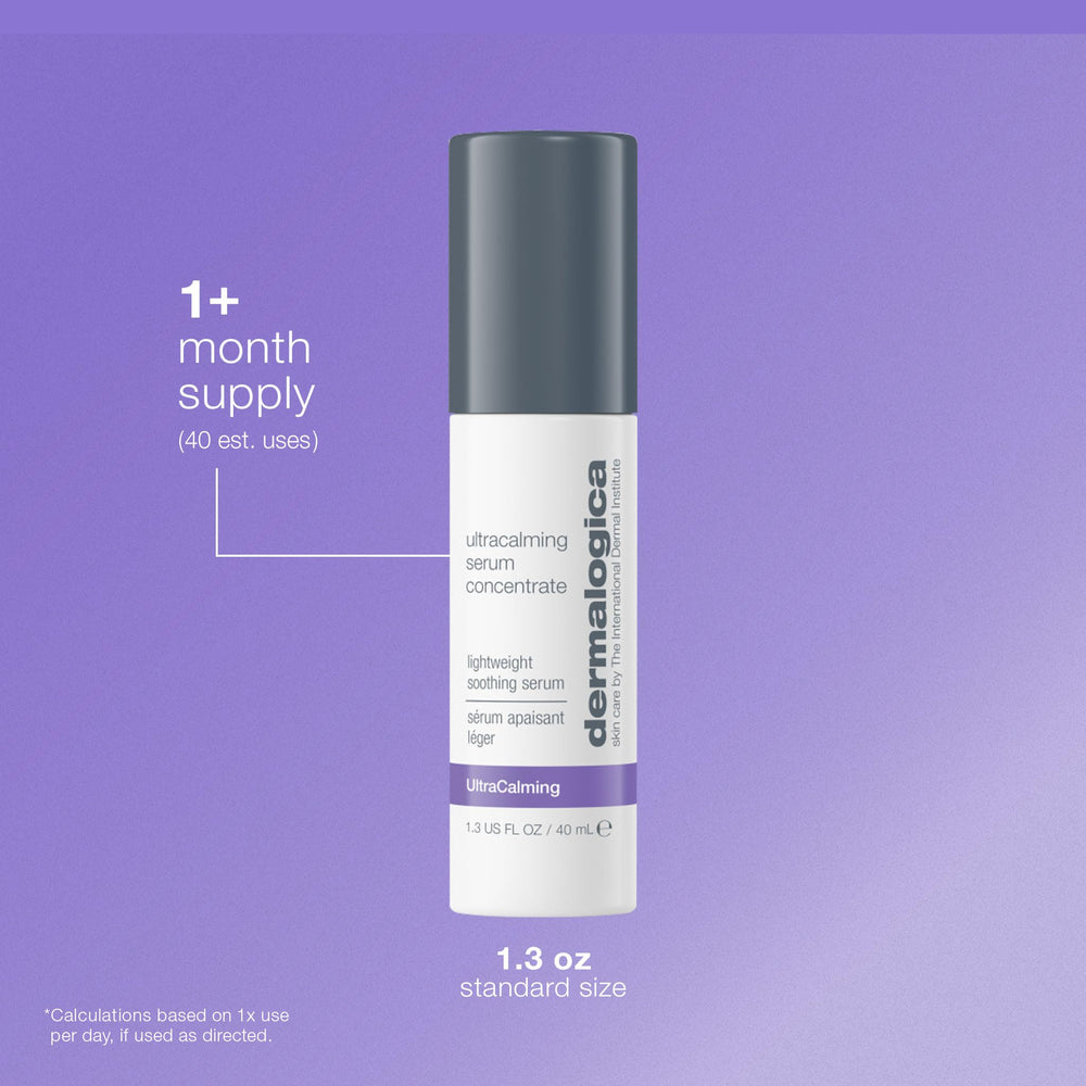 Dermalogica Ultracalming Serum Concentrate oat extract illustrates soothing defense