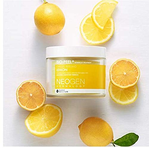 DERMALOGY by NEOGENLAB Bio-Peel Gauze Lemon pack-open suggests ready-to-use exfoliating steps.