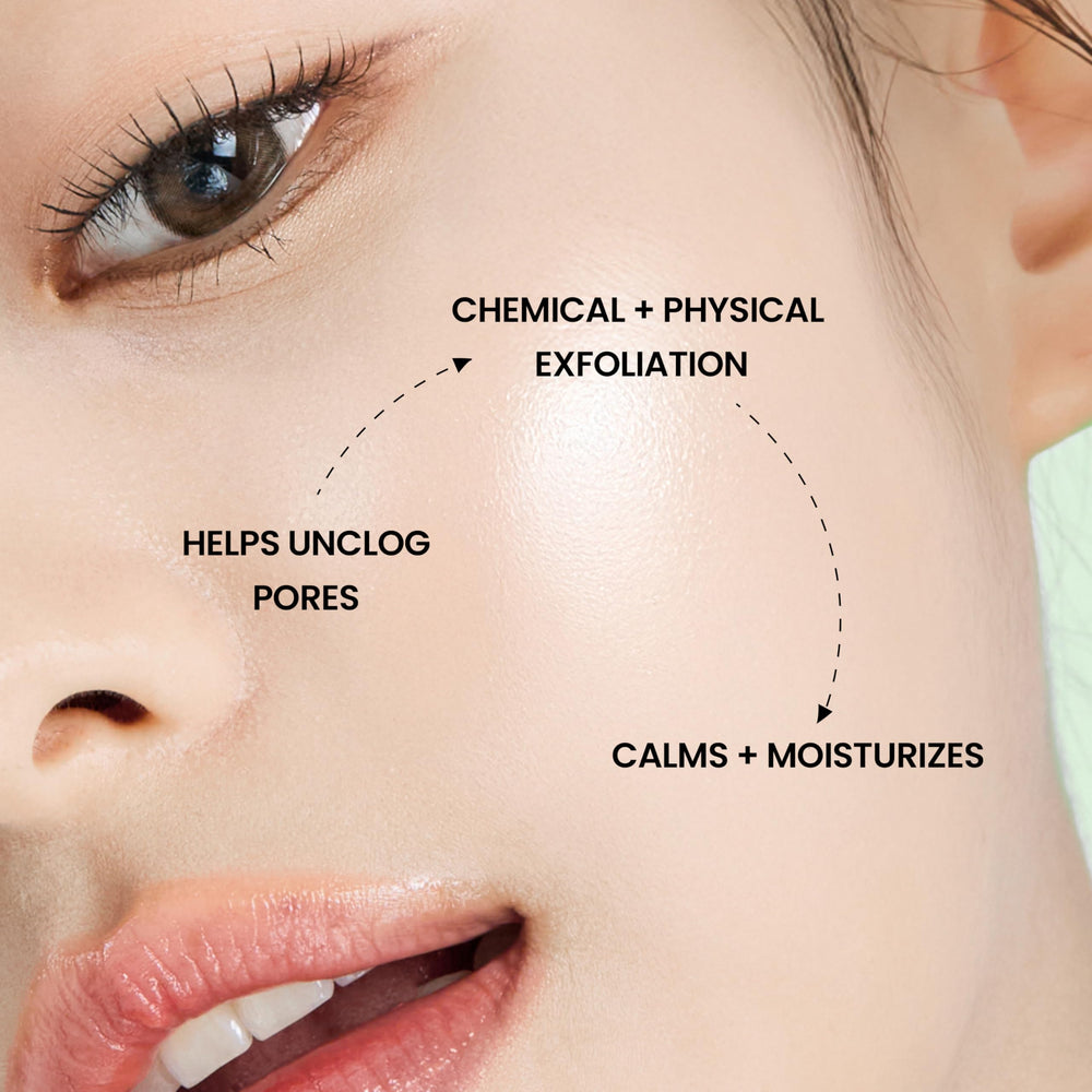 DERMALOGY Green Tea pads application shows cooling, soothing prep for skincare routine.