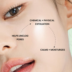 DERMALOGY Green Tea pads application shows cooling, soothing prep for skincare routine.