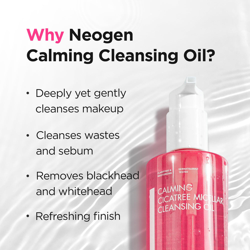 DERMALOGY by NEOGENLAB Micellar oil texture on hand, lightweight and non-greasy