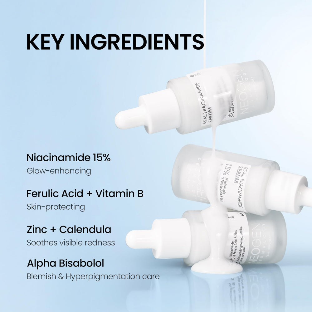 DERMALOGY by NEOGENLAB Real Niacinamide Serum ferulic-acid-illustration shows antioxidant protection