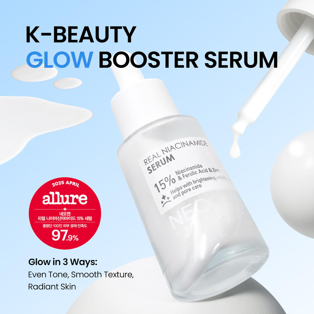 DERMALOGY by NEOGENLAB Real Niacinamide Serum pump demonstrates easy, precise application