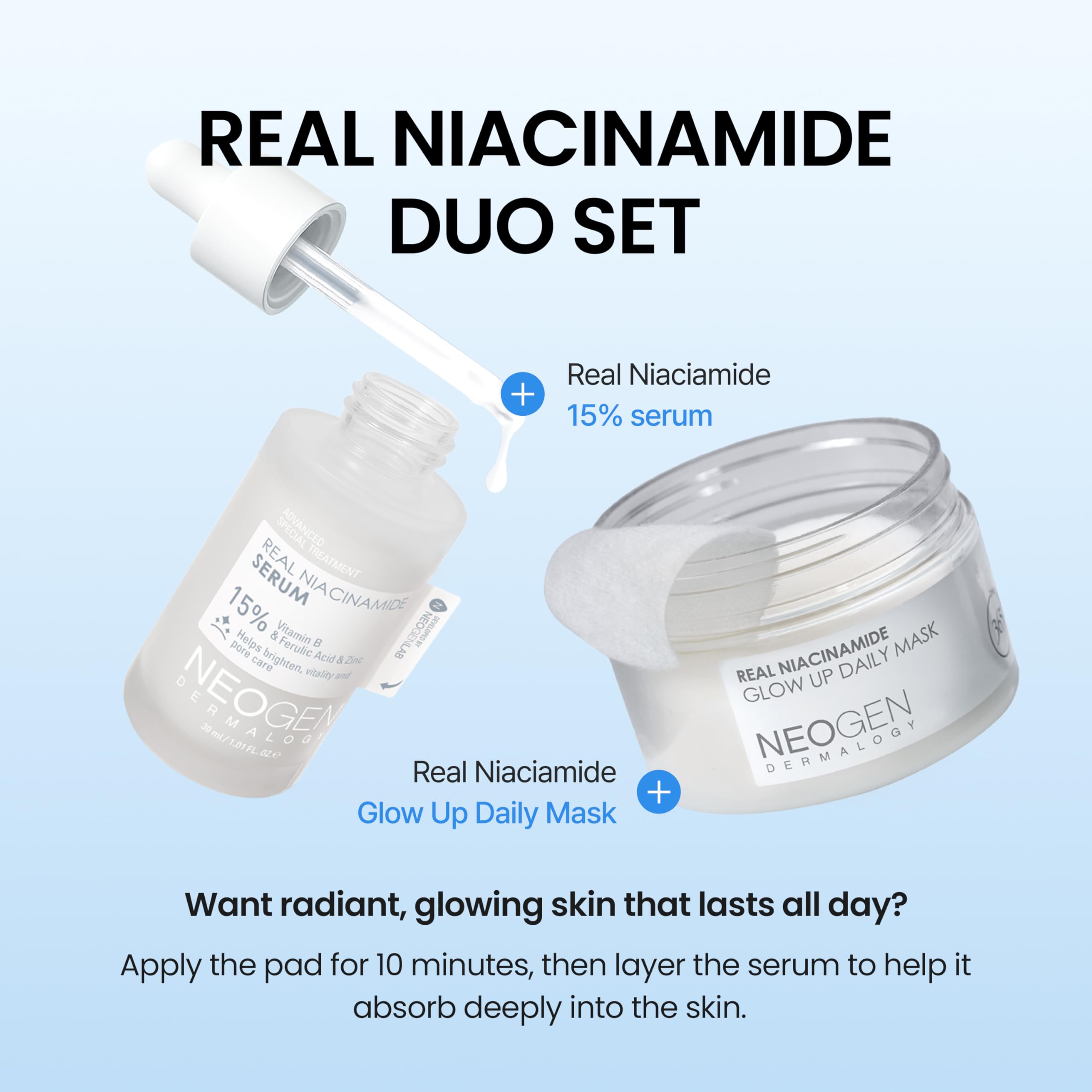 DERMALOGY by NEOGENLAB Real Niacinamide Serum travel-pack highlights convenient on-the-go skincare