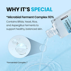 DERMALOGY Real Ferment Micro Essence ingredients brief spotlights birch sap and rice extract.