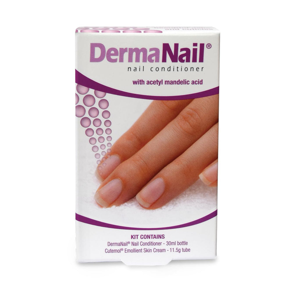DermaNail application step brush image demonstrates an easy strengthening routine.