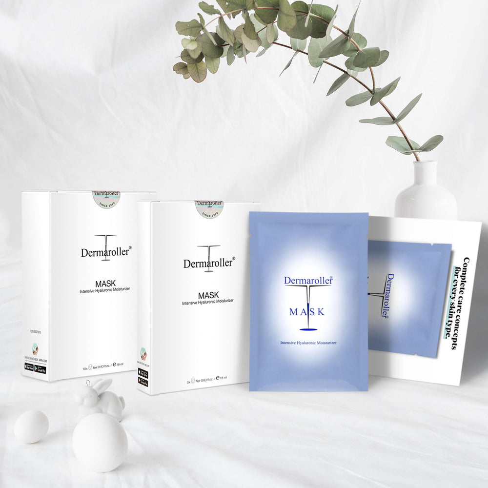 Dermaroller mask with Matrixyl-3000 boosts skin resilience and elasticity