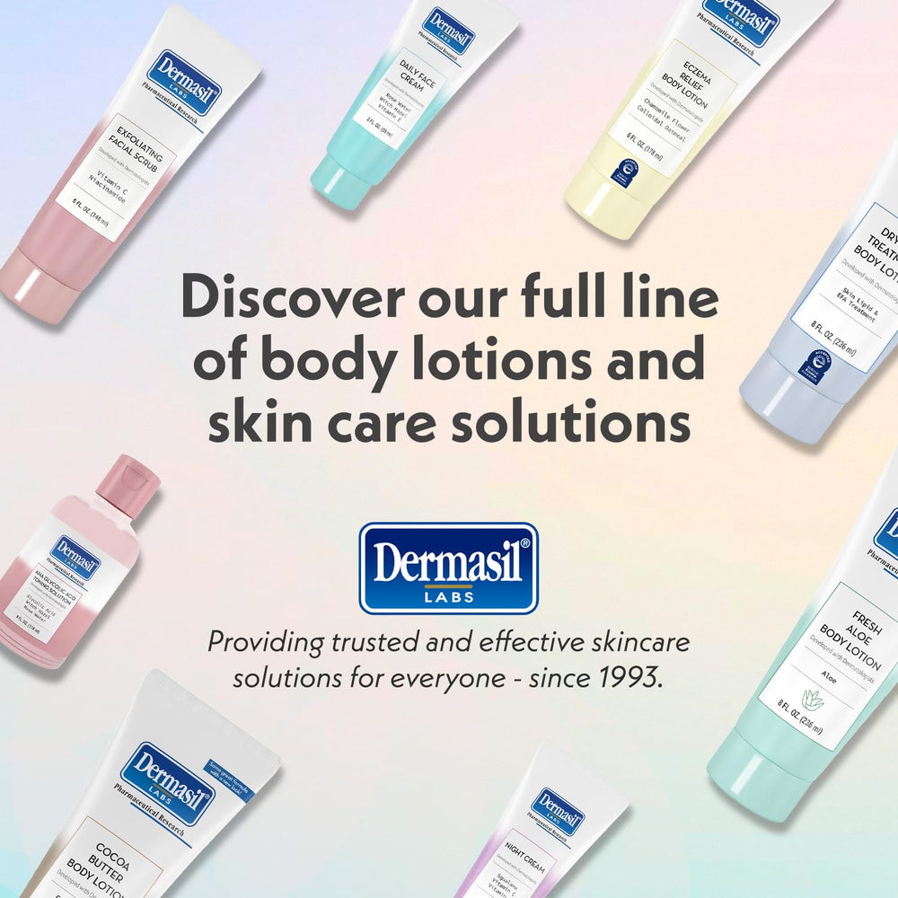 Dermasil 3-pack display illustrates value and consistent skincare routine.