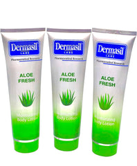 Dermasil Aloe Fresh Crema Cuerpo: dispensador práctico para uso diario.