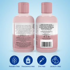Dermasil rose-water toner application shows soothing hydration and natural rose aroma.