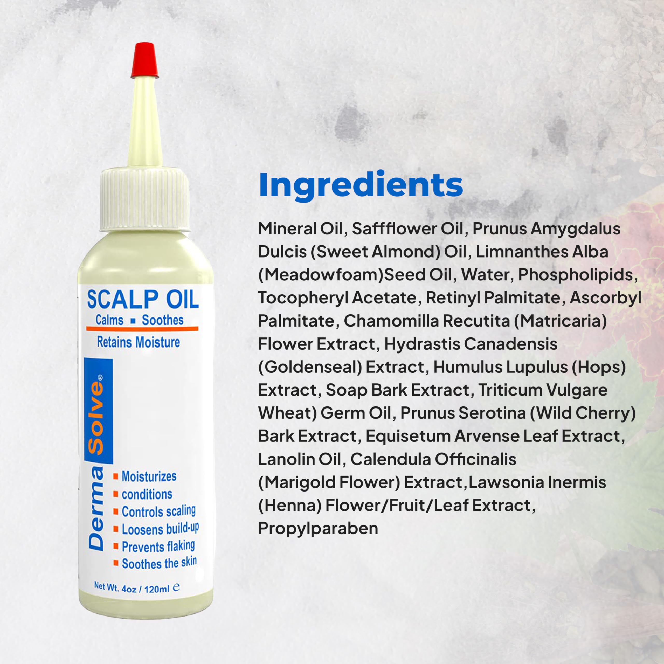 Dermasolve scalp oil after-application glow suggests healthy-looking hair