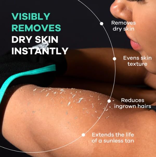 Dermasuri guante exfoliante cuerpo lujo: experiencia de spa en casa para piel revitalizada.