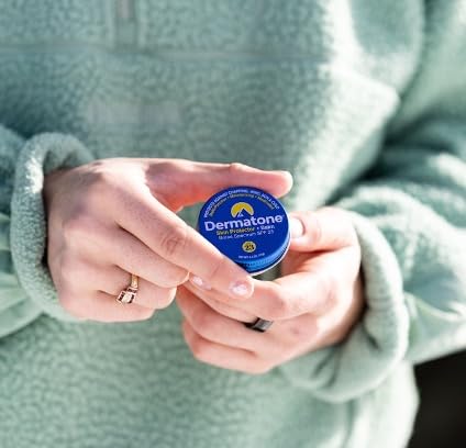 Dermatone Skin Protector Balm classic tin open reveal sunscreen and hydration