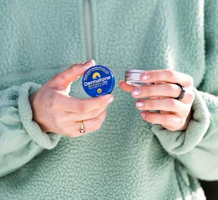 Dermatone Skin Protector Balm lip-application scene for soothing lip care