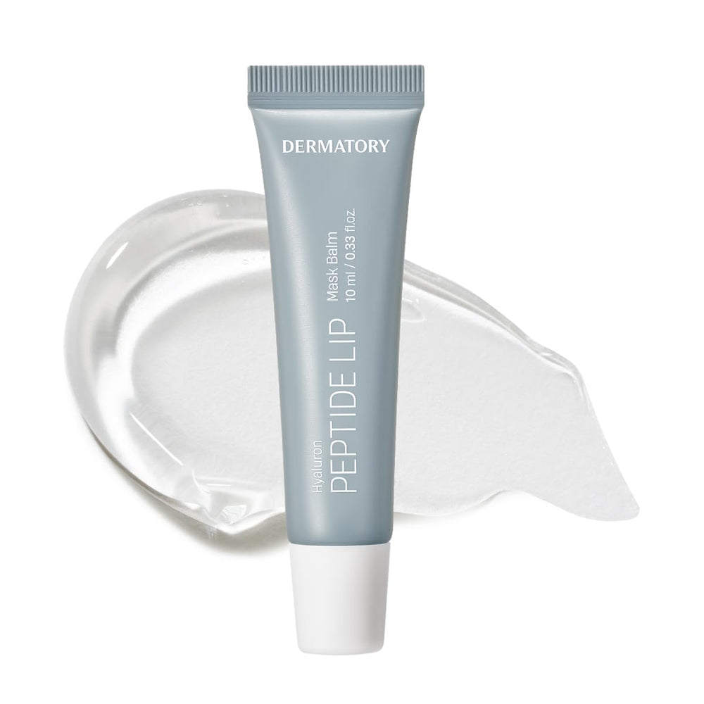 DERMATORY Hyalluron Peptide Lip Mask Jar - rich hydration for day and night care.