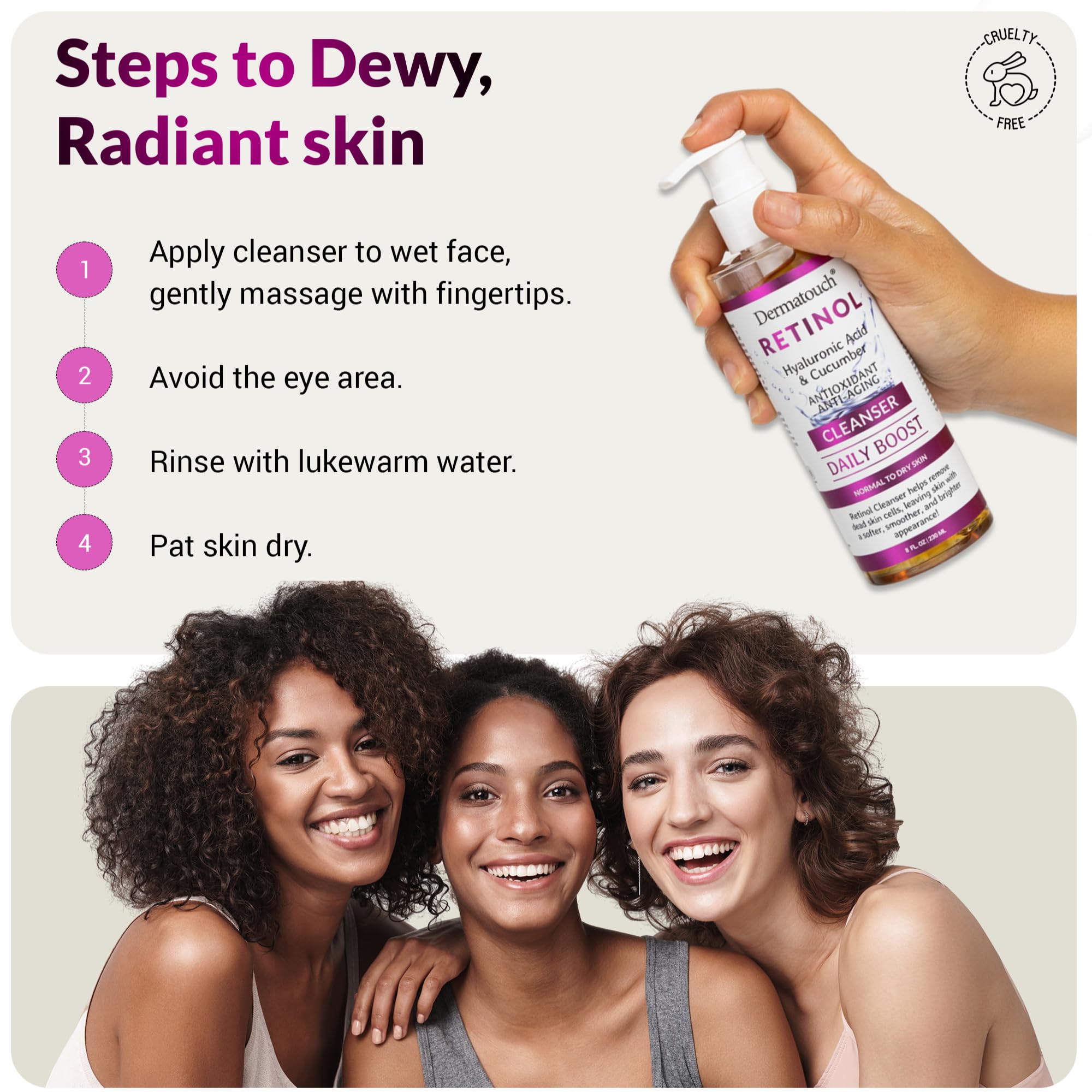DERMATOUCH made-in-usa label highlights quality and ethical manufacturing for daily skincare