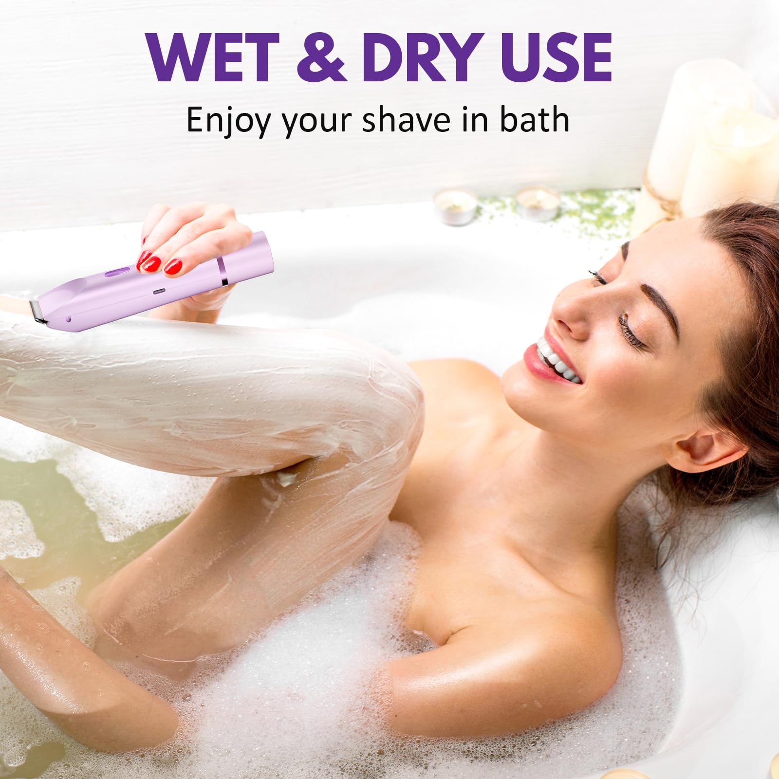 Dermave Bikini Shaver hypoallergenic blades reduce tugging on skin