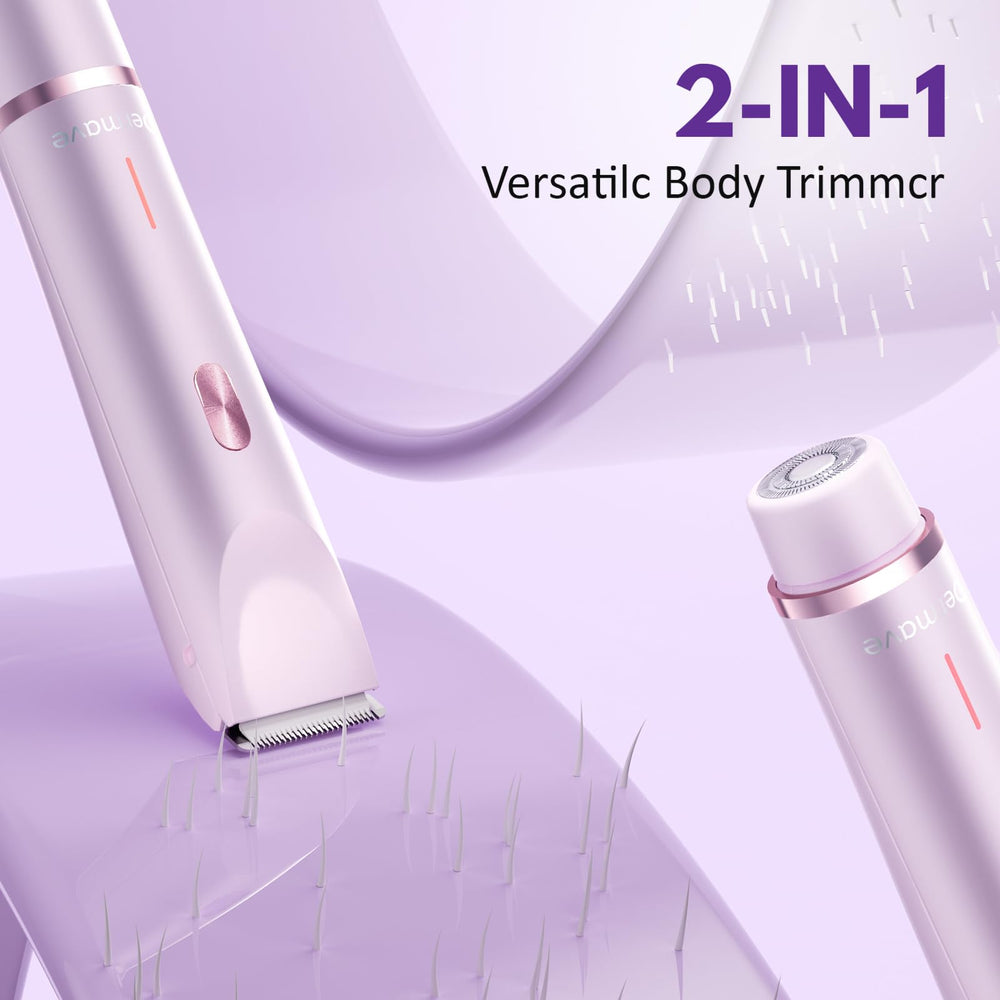 Dermave Bikini Shaver IPX7 waterproof design for easy post-shower cleanup