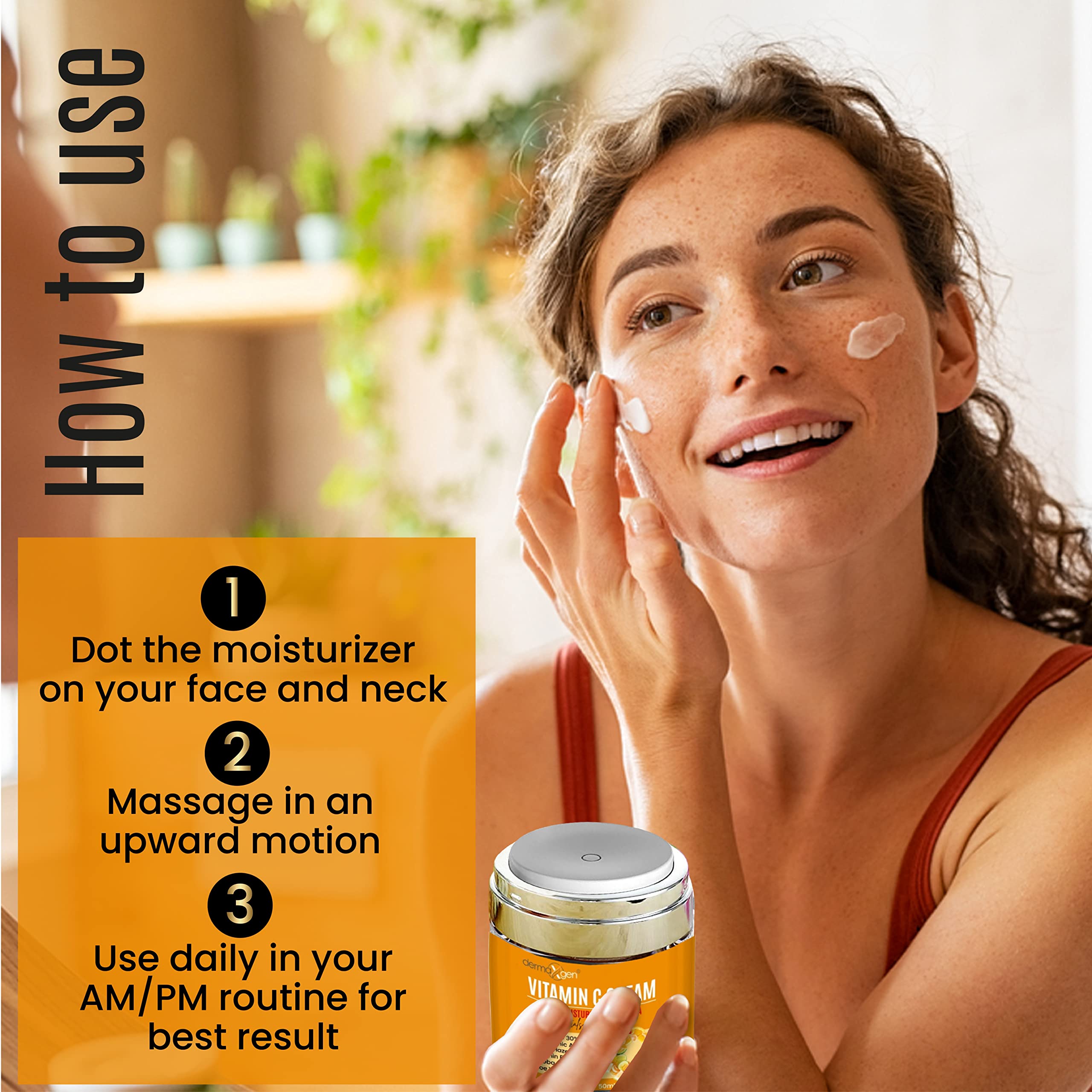 DERMAXGEN aloe vera and Centella Asiatica ingredients illustration for soothing care.