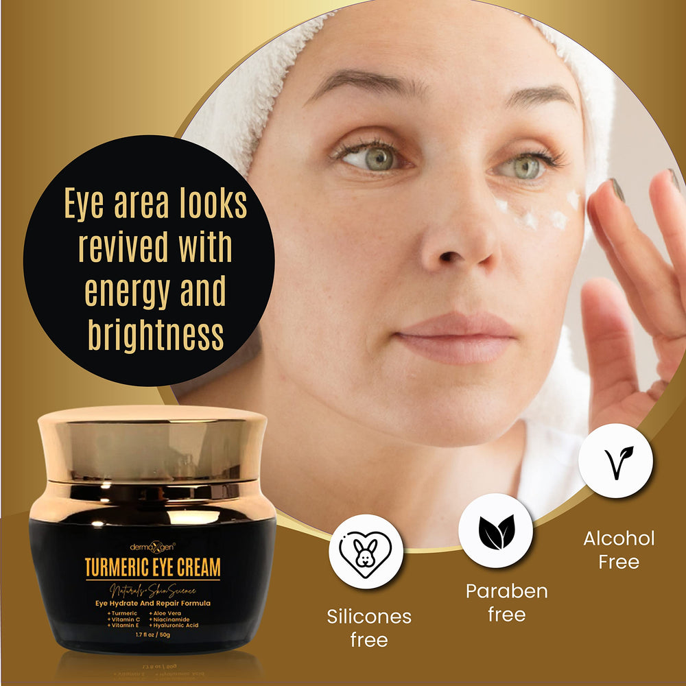 DERMAXGEN Aloe and Niacinamide hydration supports calm, hydrated under-eye skin