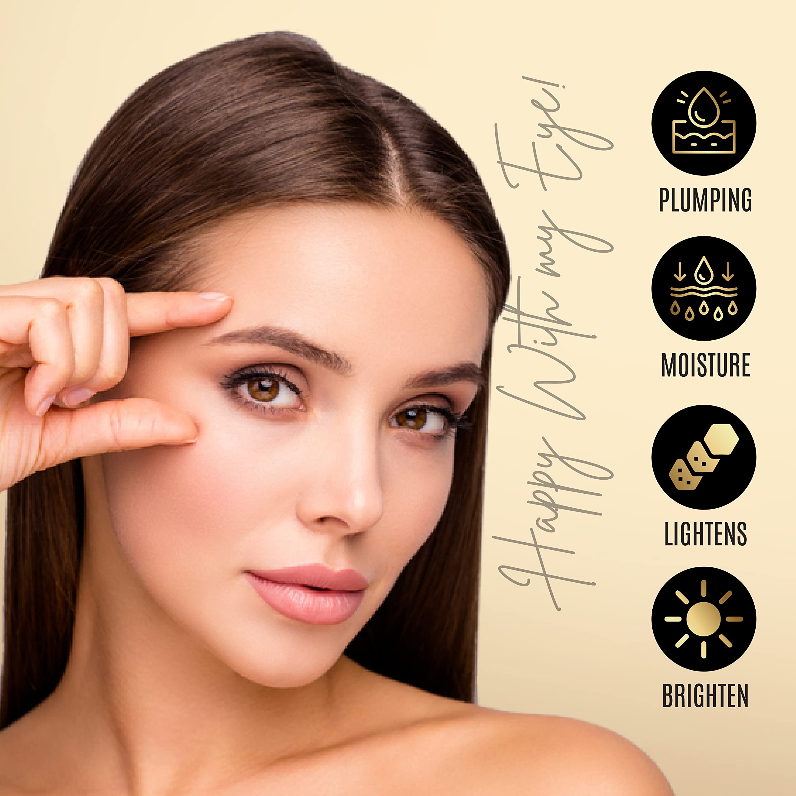 DERMAXGEN Daily-use eye care routine for smoother under-eye area