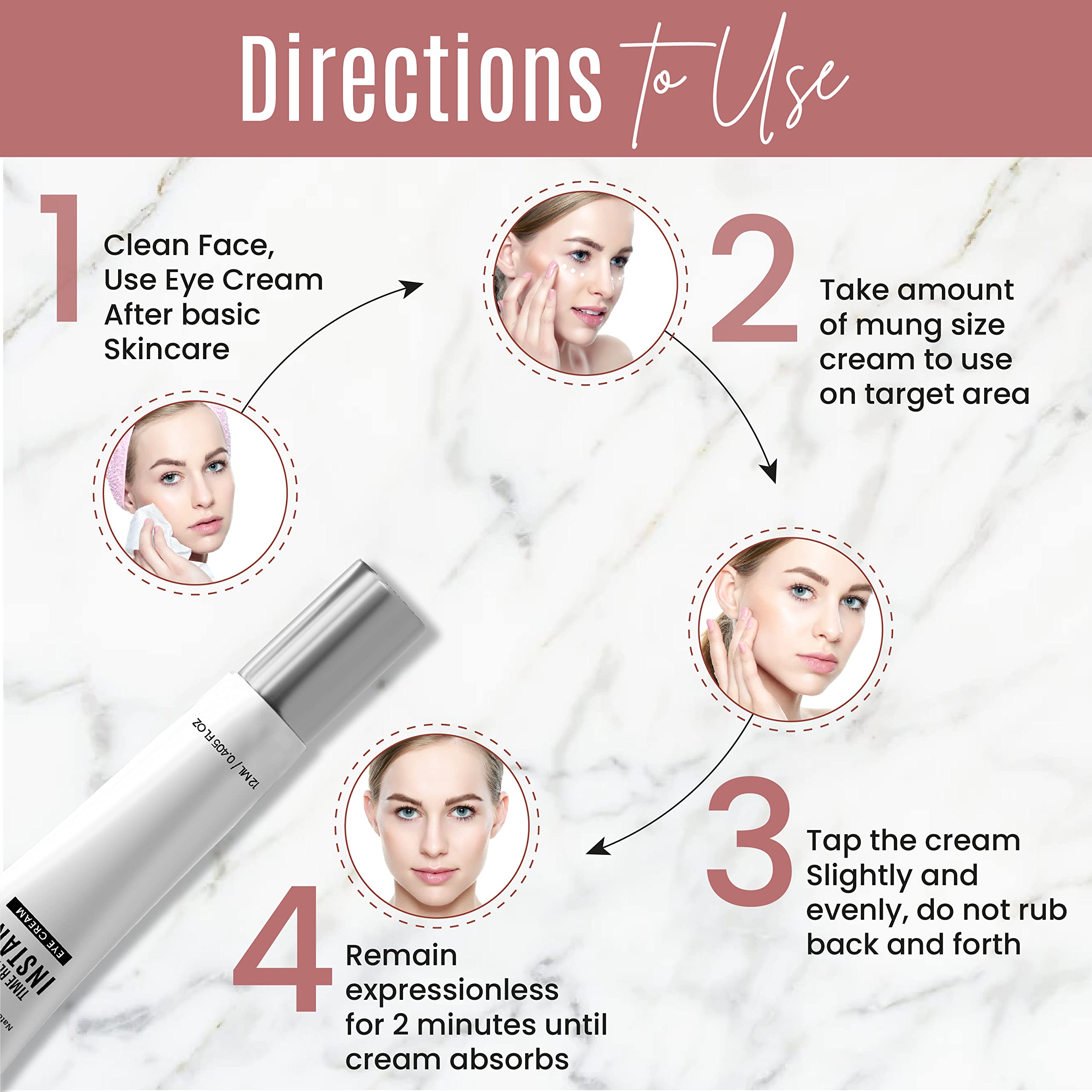 DERMAXGEN Eyes look awake with subtle brightening and smoothing.