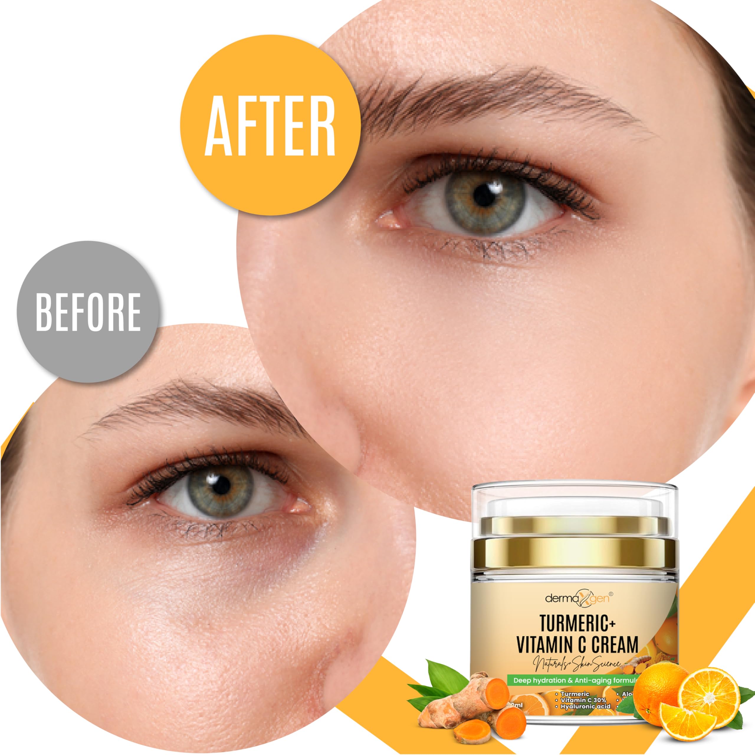 DERMAXGEN lightweight-non-greasy-cream-application highlights a smooth, non-greasy finish.