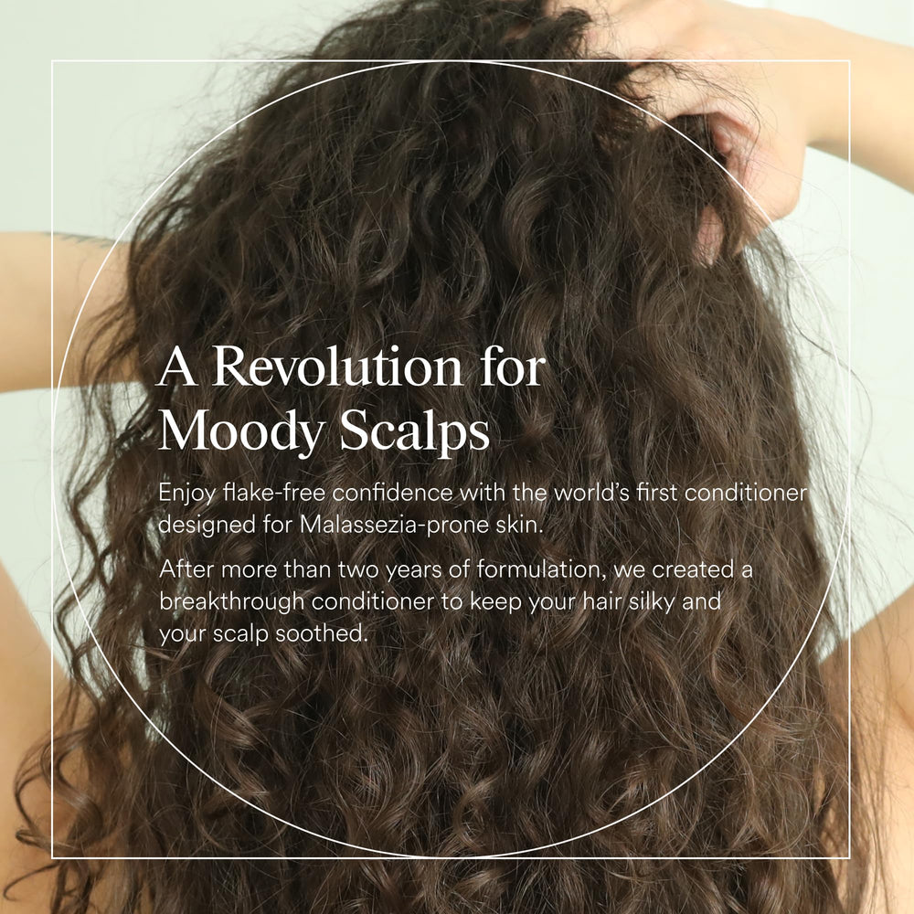 Dermazen Nourishing Conditioner lather closeup shows gentle conditioning and detangling