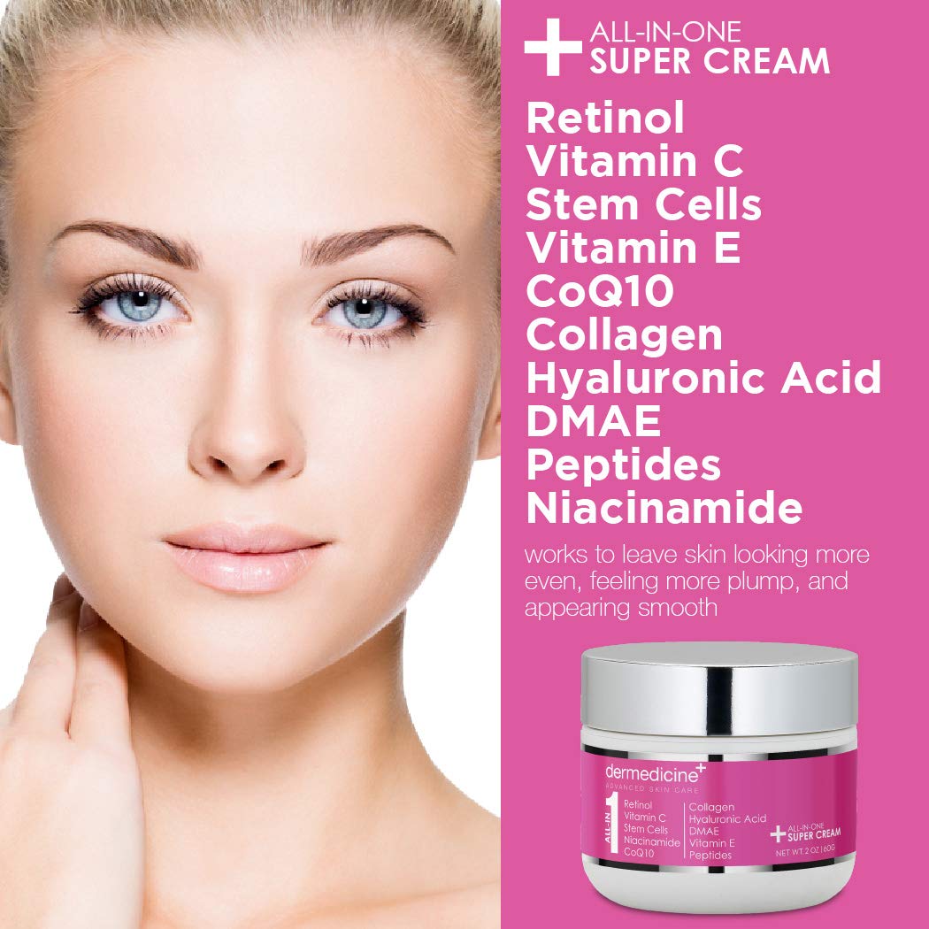 Dermedicine All In One Cream applied on face for smoother look