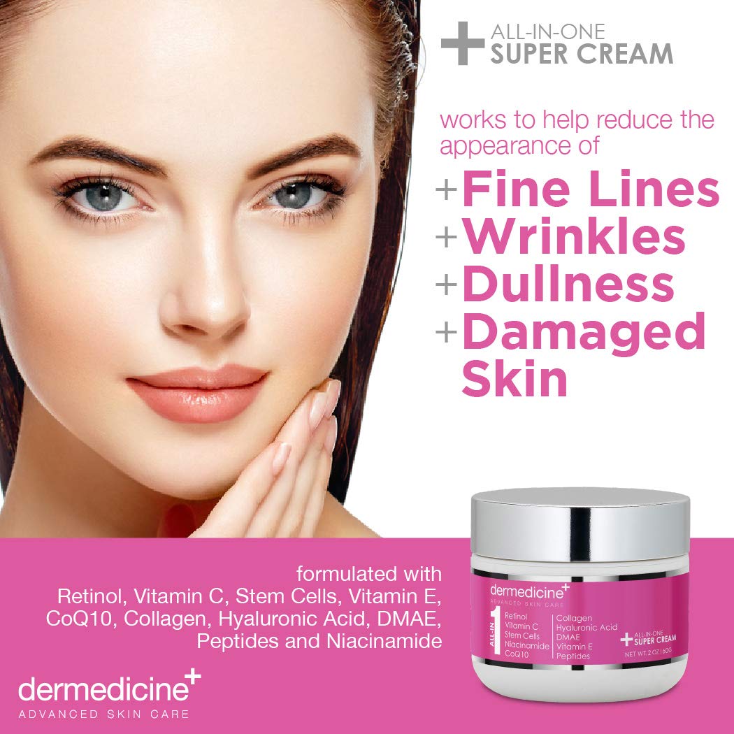 Dermedicine cream texture close-up showing rich hydration for glow