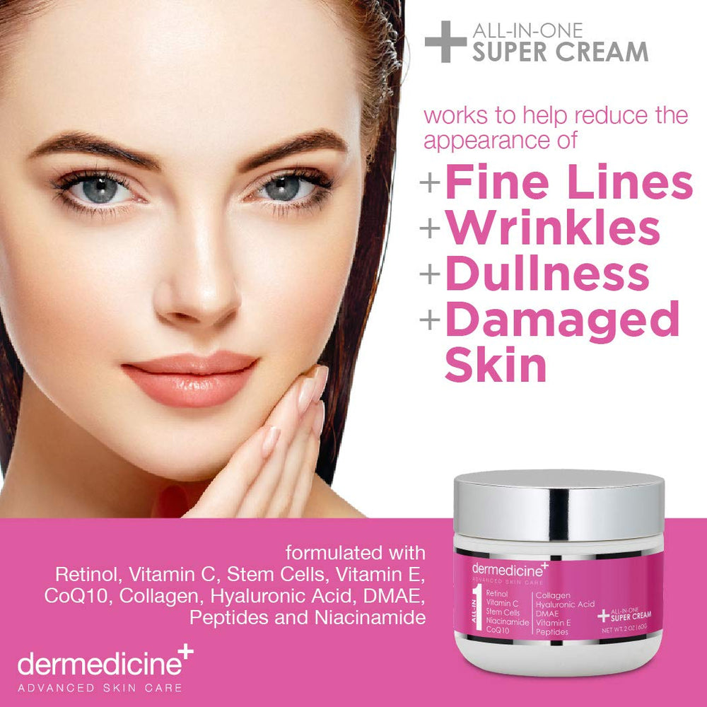 Dermedicine cream texture close-up showing rich hydration for glow