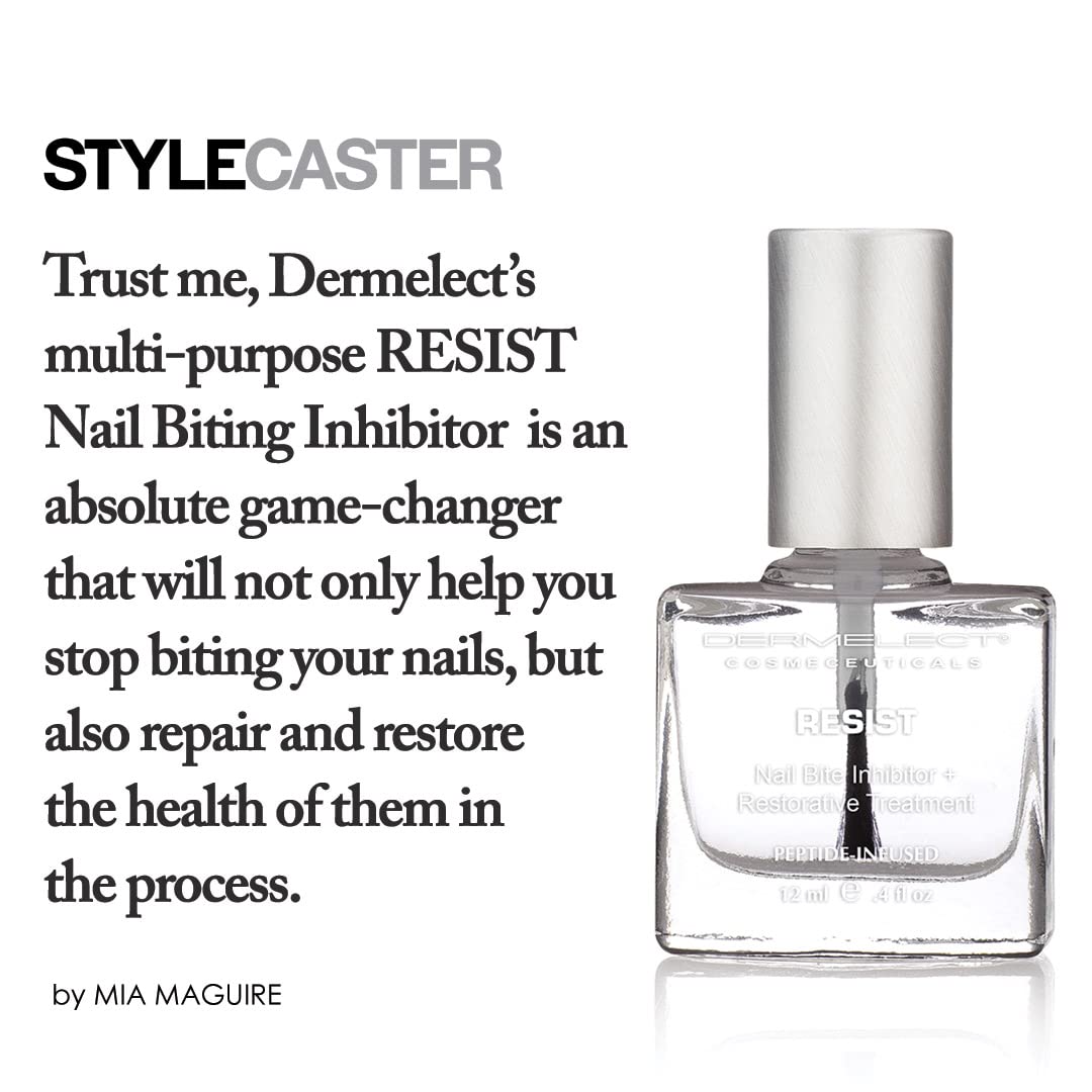 Dermelect Resist vitamin E and B5 nourish nails and cuticles.