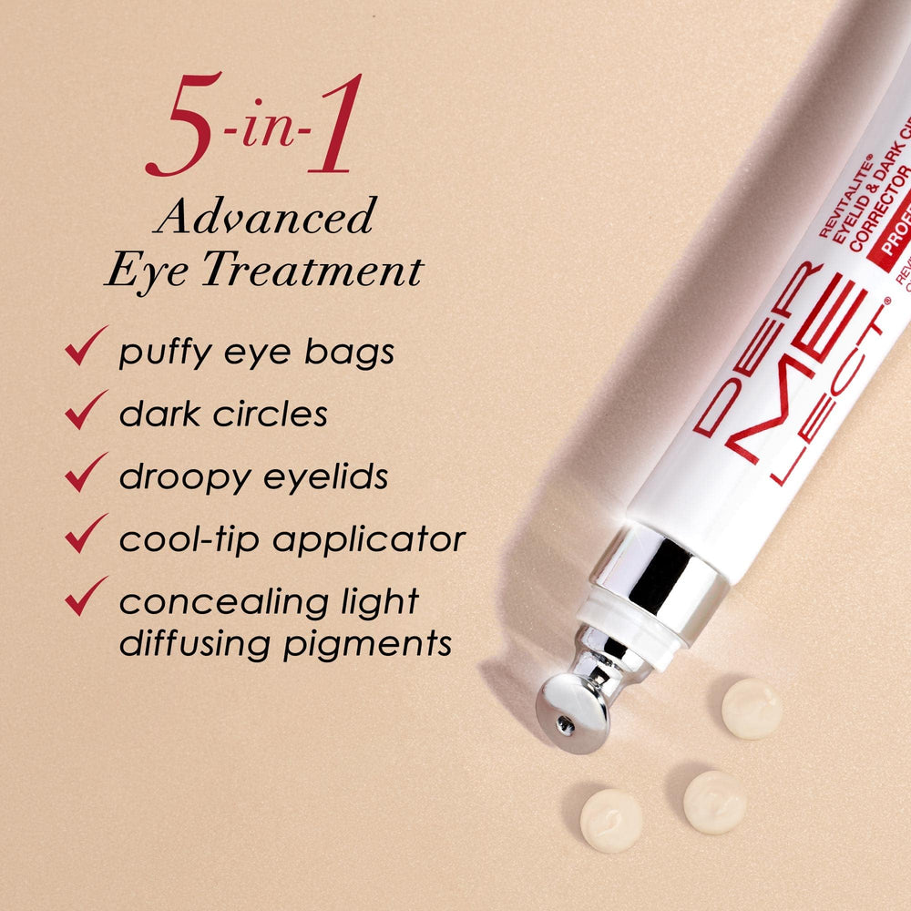 Dermelect Revitalite peptide-complex-closeup hints at advanced anti-aging science